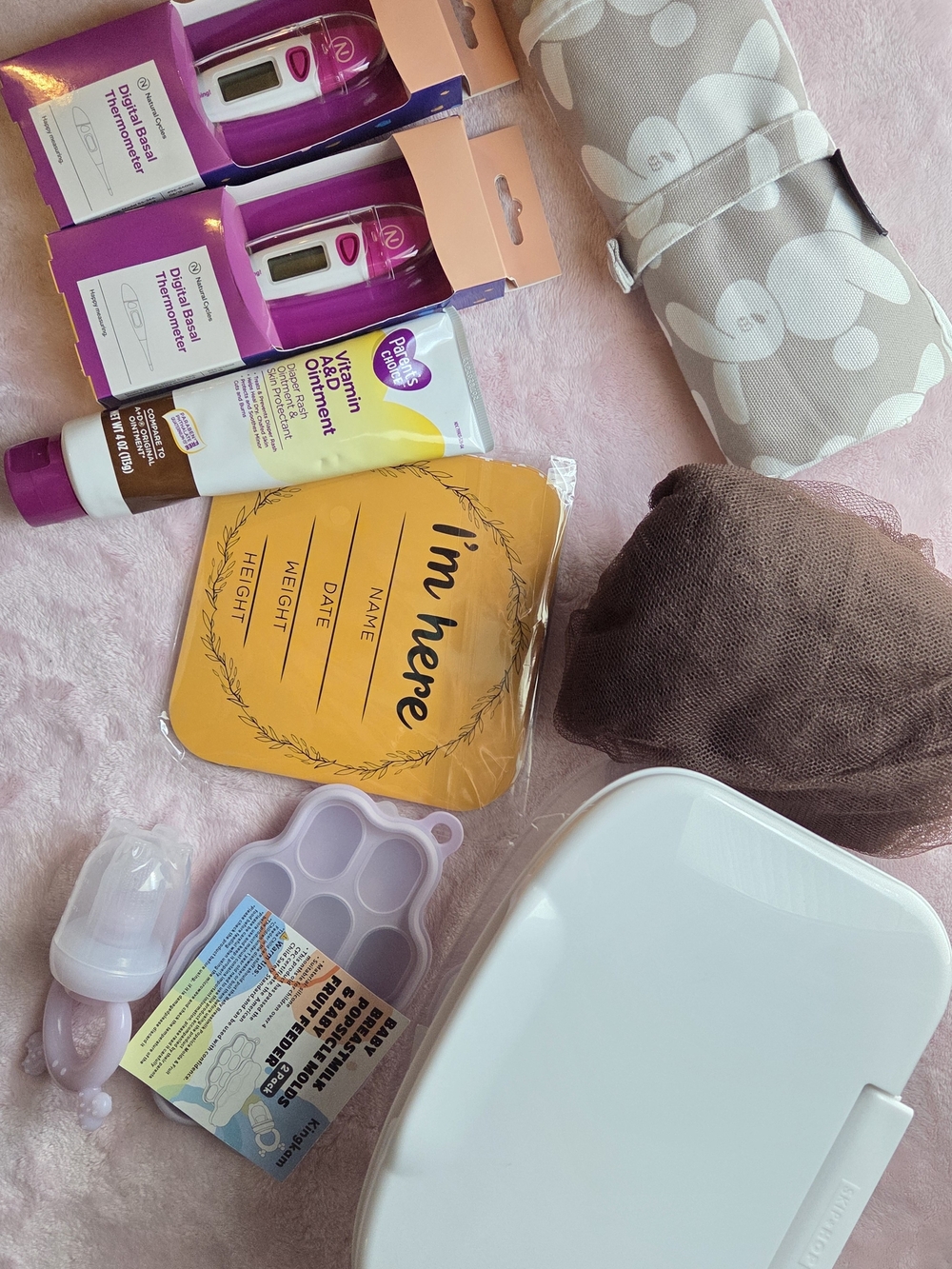 Baby Care Bundle with White Wipes Container & Free Diaper Bag